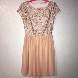 Pink Patterned Dress